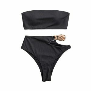 Aesthetic Chain Bikini: Y2K Fashion Meets Coquette Style