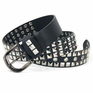 Aesthetic Grunge Belt: Y2K Fashion Essential for Coquette & Preppy Styles