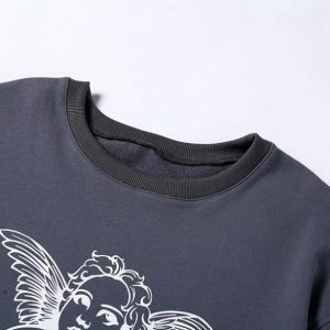 Angelic Aesthetic Sweatshirt: Y2K Fashion Meets Coquette Style