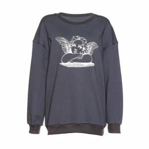 Angelic Aesthetic Sweatshirt: Y2K Fashion Meets Coquette Style