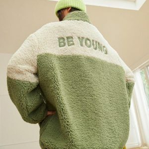 Be Young Teddy Jacket: Y2K Fashion Essential for Aesthetic Coquette Style