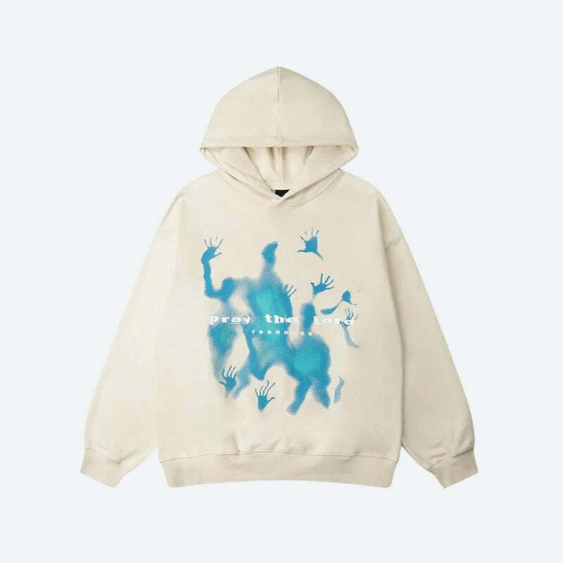 Blue Souls Hoodie: Y2K Aesthetic Grunge Fashion for Trendy Styles