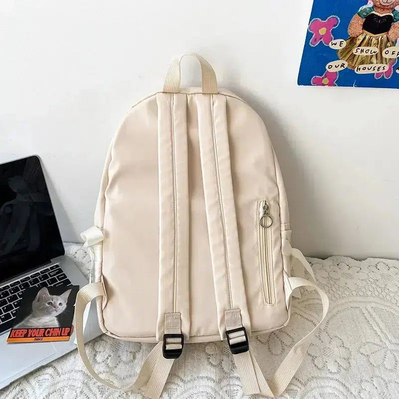 Chic Bow School Backpack - Aesthetic Coquette Style for Trendy Looks