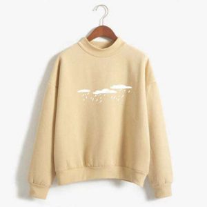 Cloud Print Jumper - Y2K Aesthetic, Cozy & Trendy for Every Occasion