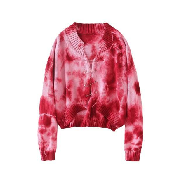 Color Explosion Sweater: Y2K Aesthetic, Grunge Style, Trendy Fashion