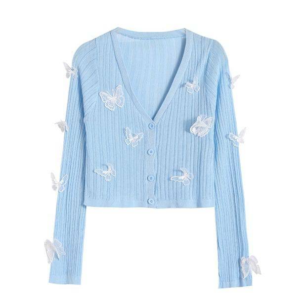 Coquette Butterfly Cardigan: Y2K Aesthetic Layering Essential for Trendy Looks