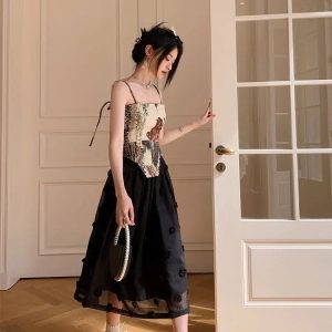 Cottagecore Aesthetic Zip-Up Corset Top for Y2K Fashion Lovers