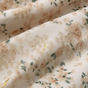 Cottagecore Lace Floral Midi Dress - Aesthetic Vintage Style Outfit