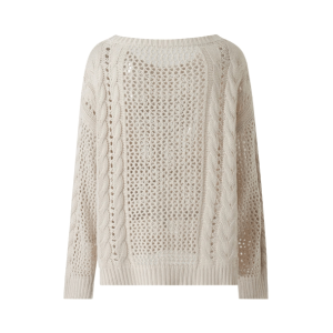 Cozy White Skeleton Knitted Sweater for Aesthetic Grunge Style