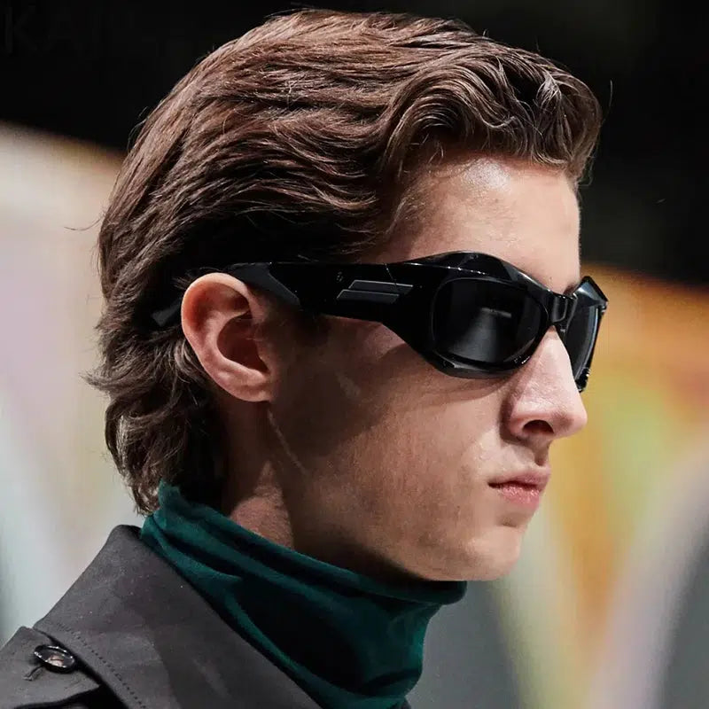 Cyberpunk Warrior Sunglasses: Aesthetic Grunge & Y2K Fashion Essential