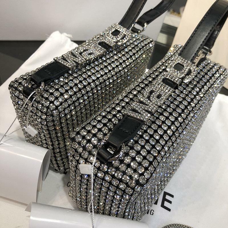 Disco Cowgirl Rhinestone Handbag: Y2K Aesthetic for Trendy Fashionistas