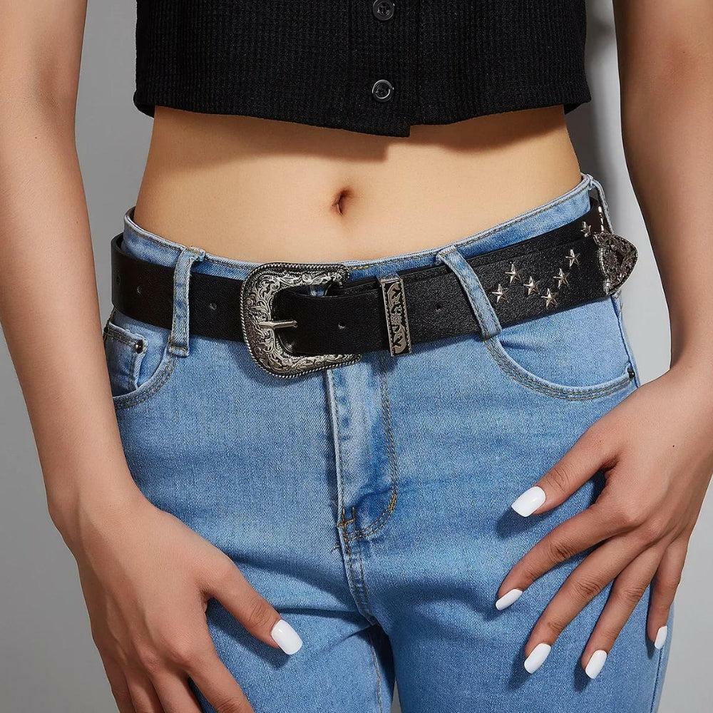 Disco Cowgirl Star Belt: Y2K Fashion Meets Aesthetic Coquette Style