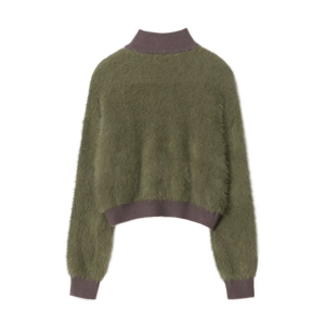 Fairy Grunge Aesthetic Sweater with Ruffle Details and Cozy Vibes