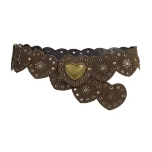 Fairycore Heart Buckle Belt - Aesthetic Coquette Accessory for Y2K Style