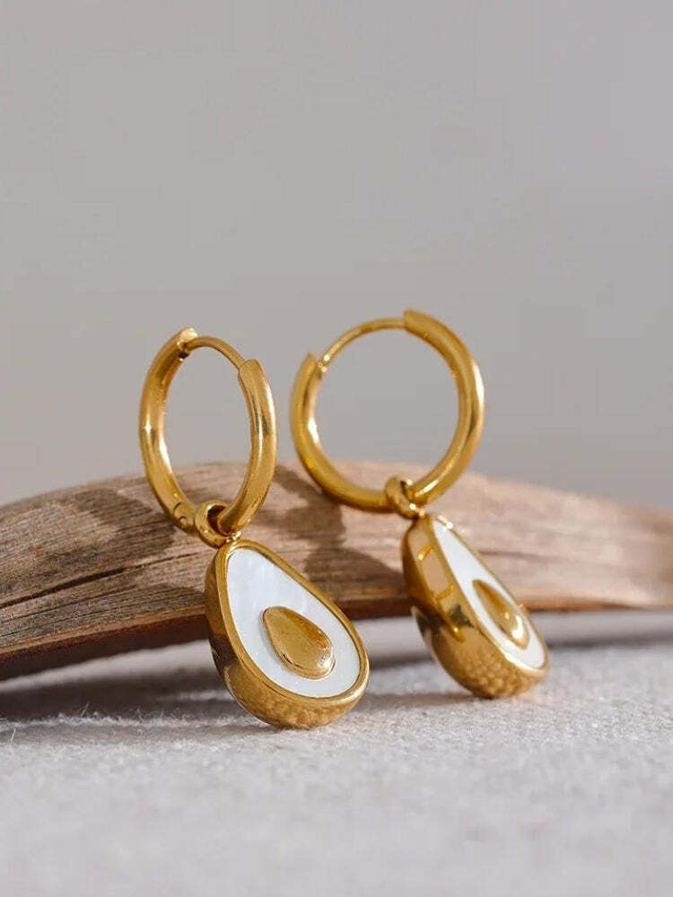 Gold Hoop Earrings: Aesthetic Jewelry for Y2K Fashion Lovers