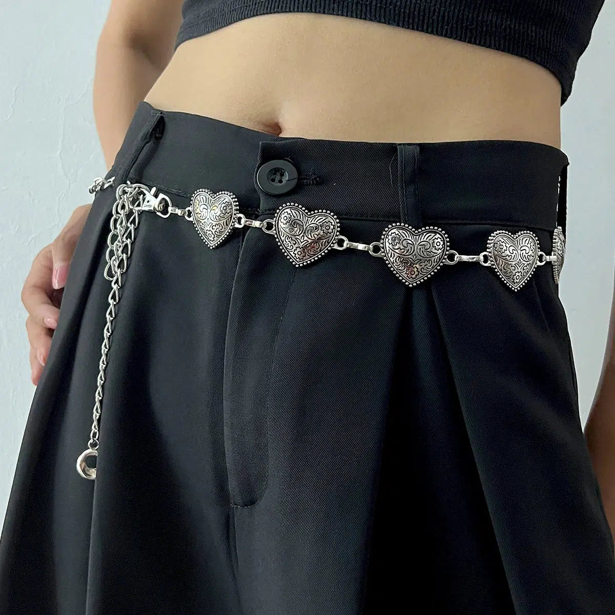 Heart Belly Chain: Aesthetic Jewelry for Y2K Fashion Lovers