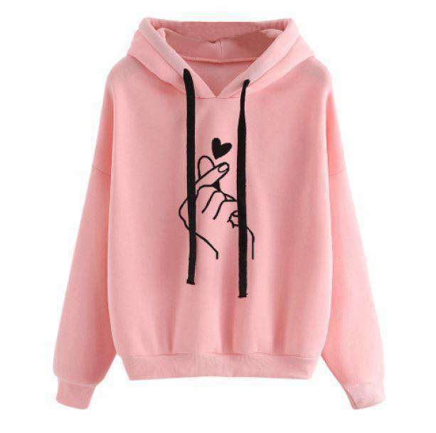 Love In Your Hand Hoodie - Y2K Aesthetic, Coquette Style, Trendy Fashion