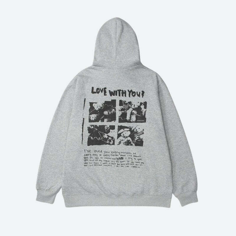 Love With You Hoodie: Y2K Aesthetic, Coquette Style, and Grunge Vibes