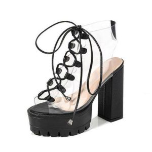 Neon Green Y2K Festival High Heels for Aesthetic Coquette Style