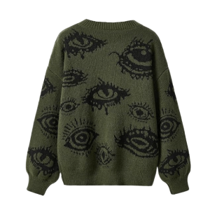 Open Eye Sweater: Y2K Aesthetic, Grunge Style, and Coquette Vibes