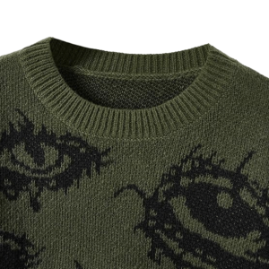 Open Eye Sweater: Y2K Aesthetic, Grunge Style, and Coquette Vibes