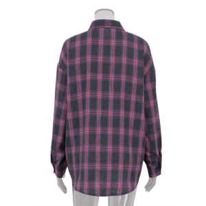 Oversized Pink Plaid Shirt - Y2K Fashion, Aesthetic Coquette Style