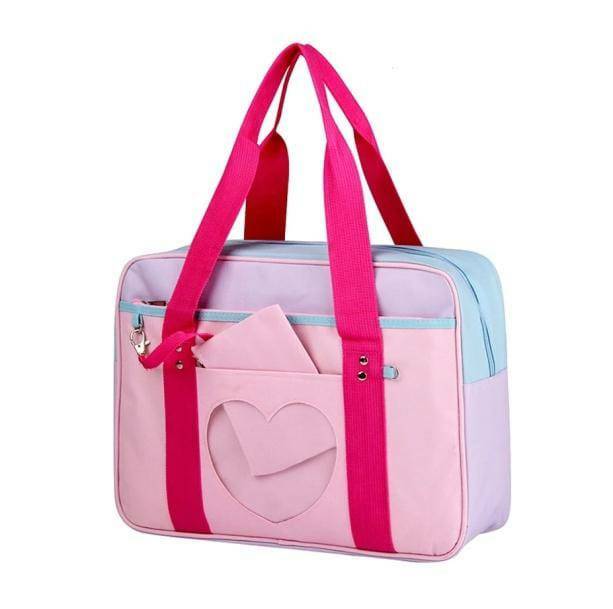 Pastel Book Bag: Y2K Aesthetic Coquette Style for Trendy Outfits