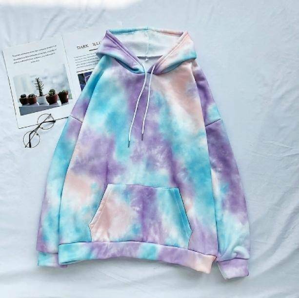 Pastel Clouds Hoodie: Y2K Aesthetic, Cozy Grunge Style for Trendy Looks