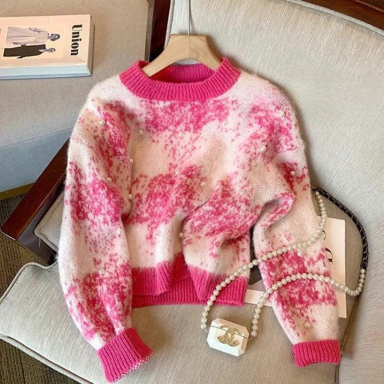 Pearl Beaded Soft Touch Knitted Sweater - Aesthetic Cozy Fashion Essential