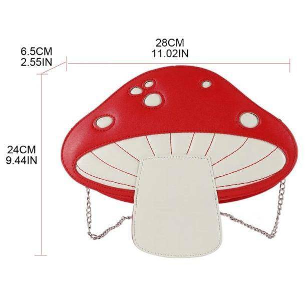 Poisonous Mushroom Bag: Y2K Aesthetic, Grunge Style, Unique Fashion Accessory