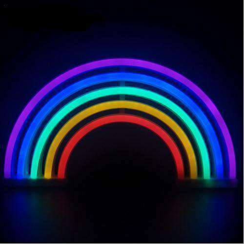 Rainbow Neon Light - Aesthetic Decor for Y2K and Coquette Styles