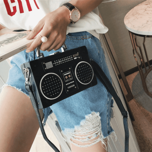 Retro Radio Style Handbag - Y2K Aesthetic Coquette Fashion Accessory