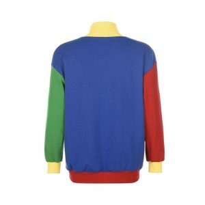 Retro Rainbow Sweatshirt: Y2K Aesthetic, Grunge Style, and Coquette Vibes