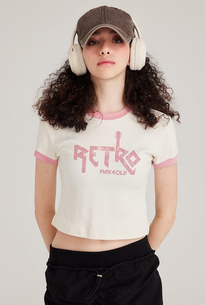 Retro Y2K Aesthetic: Pink Halter Top & Ruffle Skirt Skater Outfit