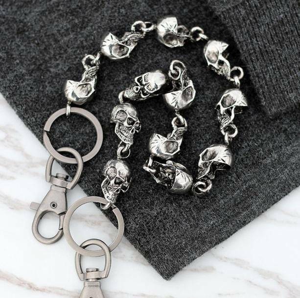 Skull Head Belt Chain - Y2K Fashion Accessory for Aesthetic Outfits