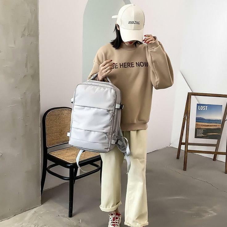 Soft Girl Aesthetic Backpack with Hidden Pockets for Trendy Travel