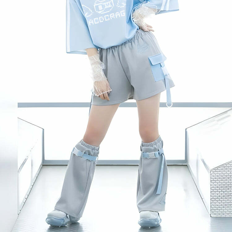 Soft Girl Cloud Wings Leg Warmers - Aesthetic Cozy Fashion Essential