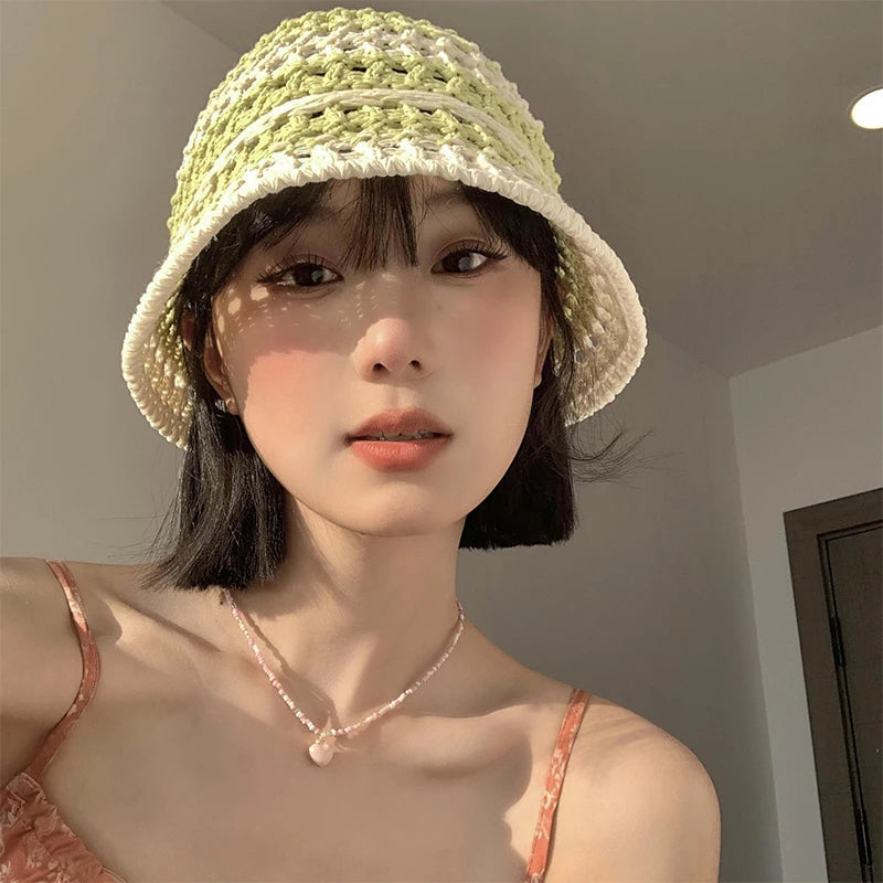 Soft Girl Summer Bucket Hat - Y2K Aesthetic, Coquette Style Accessory