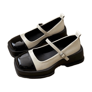 Square Toe Preppy Shoes: Y2K Fashion Meets Aesthetic Coquette Style