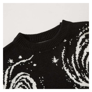 Starry Sky Sweater: Y2K Aesthetic, Cozy Grunge Style for Trendy Looks