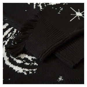 Starry Sky Sweater: Y2K Aesthetic, Cozy Grunge Style for Trendy Looks