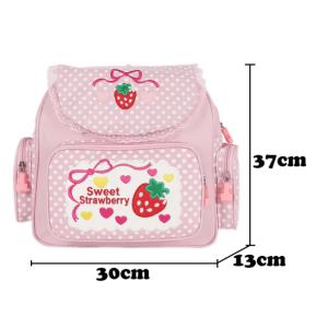 Strawberry Milk Aesthetic Backpack - Cute Y2K Style for Trendy Looks