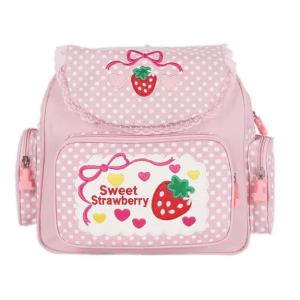 Strawberry Milk Aesthetic Backpack - Cute Y2K Style for Trendy Looks