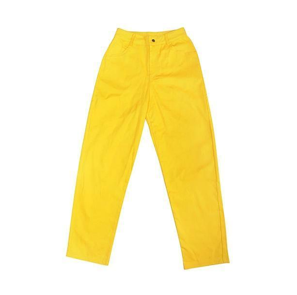 Sunny Yellow Y2K Pants - Aesthetic Coquette Style for Trendy Looks