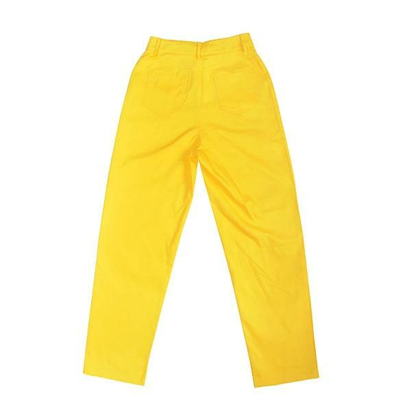 Sunny Yellow Y2K Pants - Aesthetic Coquette Style for Trendy Looks