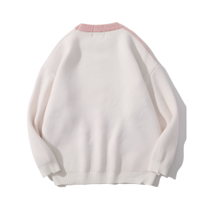 Sweet Vibes Y2K Aesthetic Sweater with Bow Detail for Trendy Looks