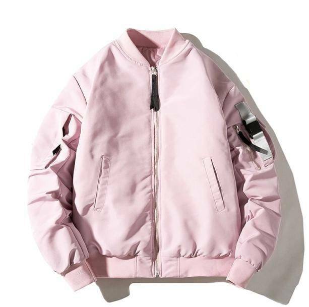 Thick Aesthetic Bomber Jacket for Y2K Fashion & Coquette Style