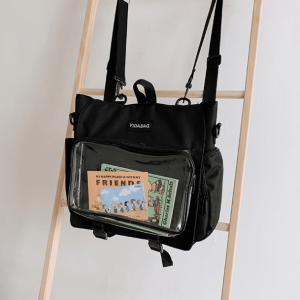 Transparent Pocket Backpack: Y2K Aesthetic, Coquette Style, Trendy Fashion