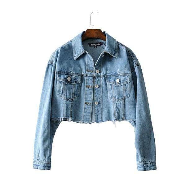 Trendy 90s Jean Jacket - Y2K Fashion Essential for Aesthetic Outfits