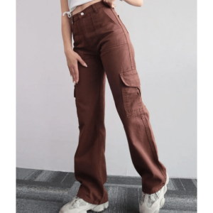 Trendy High Waist Cargo Pants for Y2K Aesthetic and Grunge Styles